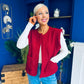Maeve Detailed Gilet Wine
