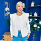 Maeve Detailed Gilet Cream
