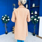 Cassia Detailed Teddy Coat Camel
