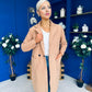 Cassia Detailed Teddy Coat Camel