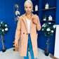 Cassia Detailed Teddy Coat Camel