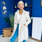 Cassia Detailed Teddy Coat Cream