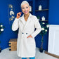 Cassia Detailed Teddy Coat Cream