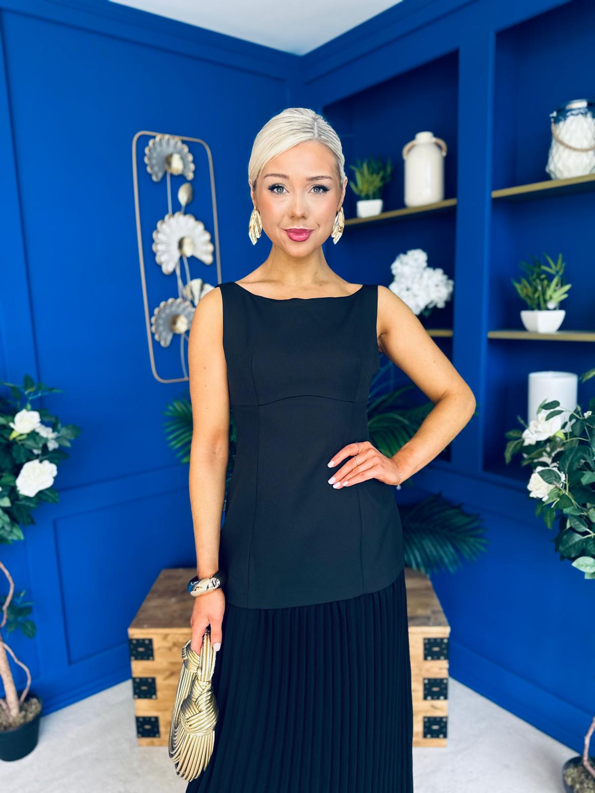 Kimberly Detailed Maxi Dress Black