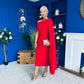 Amanda Detailed Occasion Dress Red