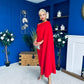 Amanda Detailed Occasion Dress Red