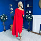 Amanda Detailed Occasion Dress Red