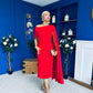 Amanda Detailed Occasion Dress Red