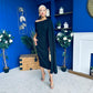 Amanda Detailed Occasion Dress Black