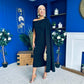 Amanda Detailed Occasion Dress Black