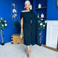 Amanda Detailed Occasion Dress Black
