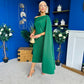 Amanda Detailed Occasion Dress Green