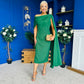 Amanda Detailed Occasion Dress Green