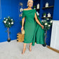 Amanda Detailed Occasion Dress Green