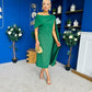 Amanda Detailed Occasion Dress Green