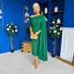 Amanda Detailed Occasion Dress Green