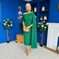 Amanda Detailed Occasion Dress Green