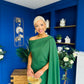 Amanda Detailed Occasion Dress Green