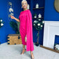 Amanda Detailed Occasion Dress Raspberry