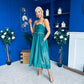 Lira Occasion Midi Dress Emerald