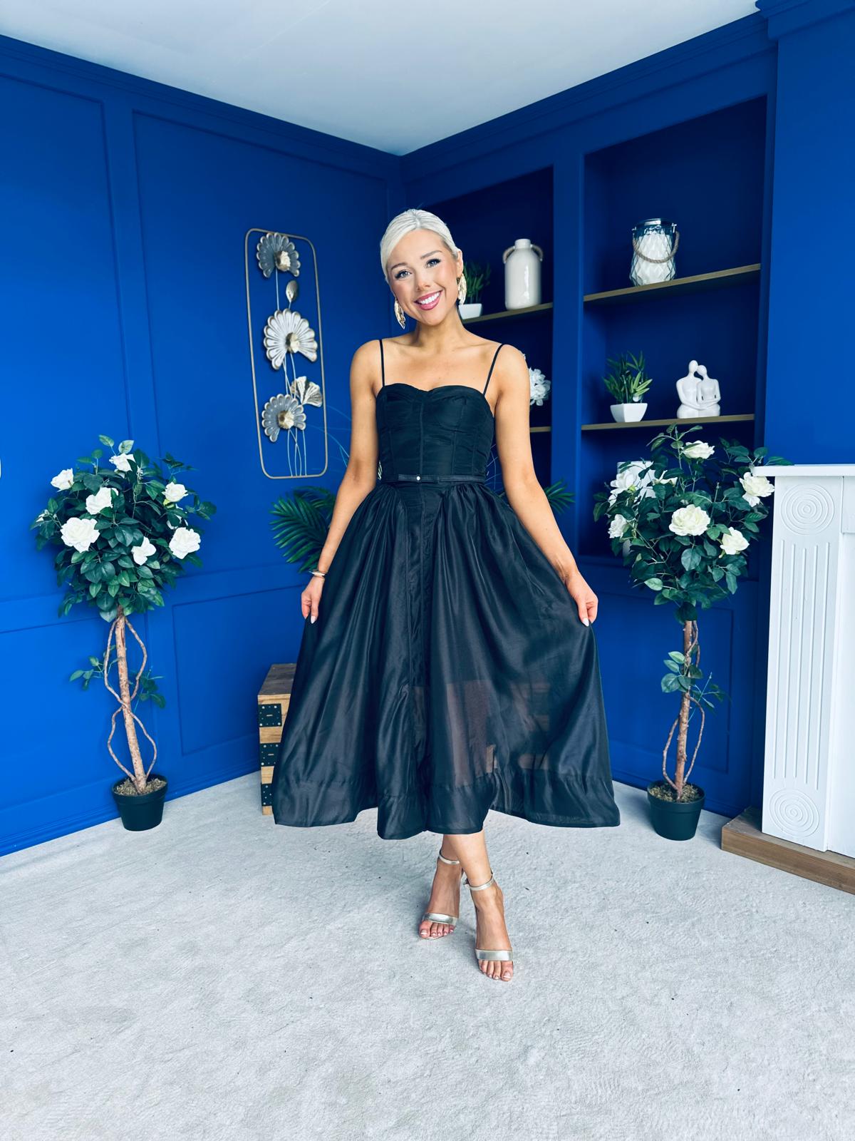 Lira Occasion Midi Dress Black