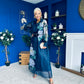 Barbara Occasion Shirt Dress Floral Navy