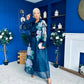 Barbara Occasion Shirt Dress Floral Navy