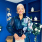 Barbara Occasion Shirt Dress Floral Navy