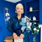 Barbara Occasion Shirt Dress Floral Navy