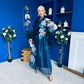 Barbara Occasion Shirt Dress Floral Navy