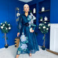 Barbara Occasion Shirt Dress Floral Navy