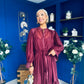 Annette Occasion Shirt Dress Burgundy