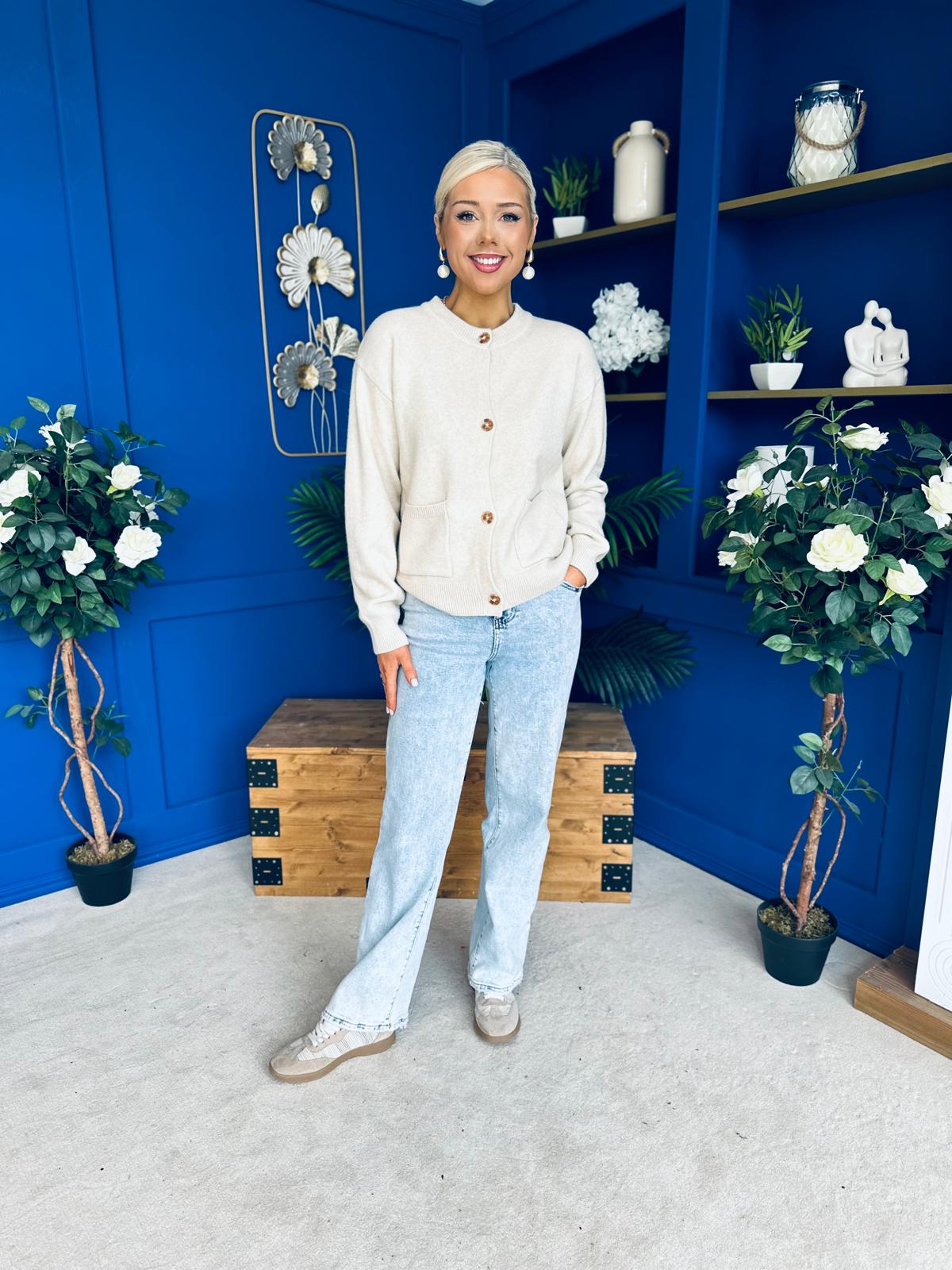 Savi Detailed Cardi Cream