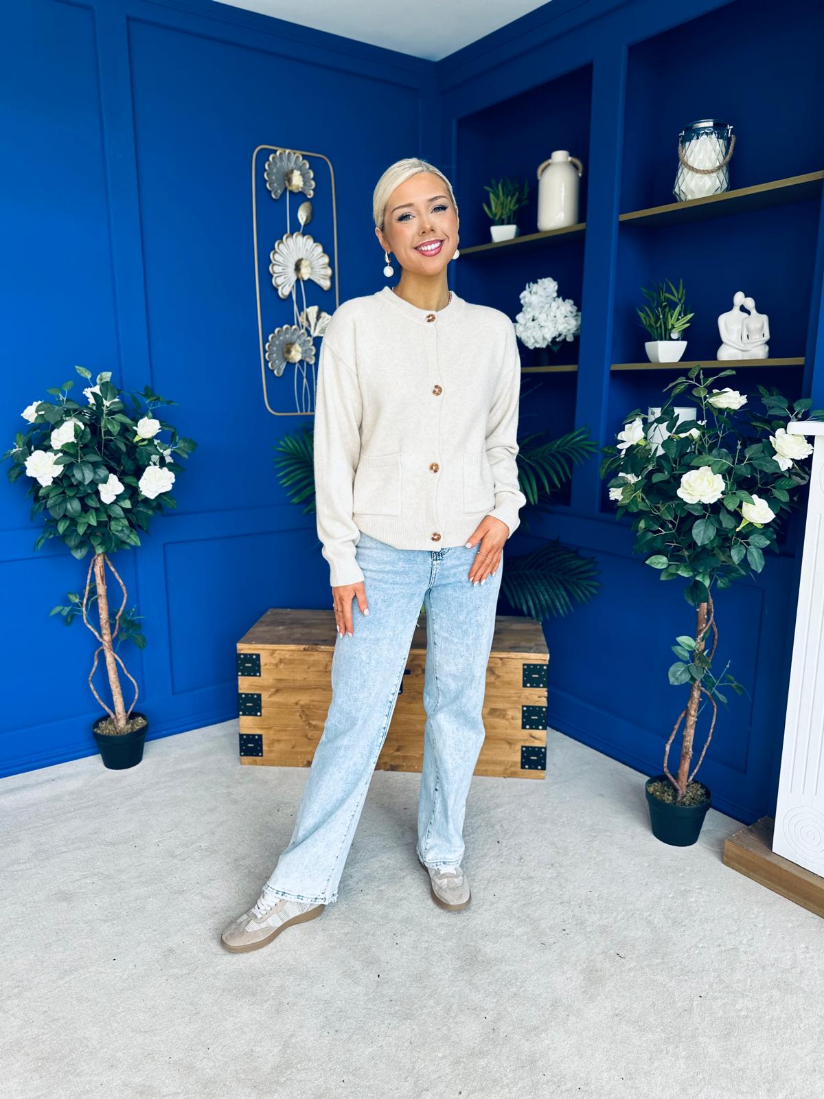 Savi Detailed Cardi Cream