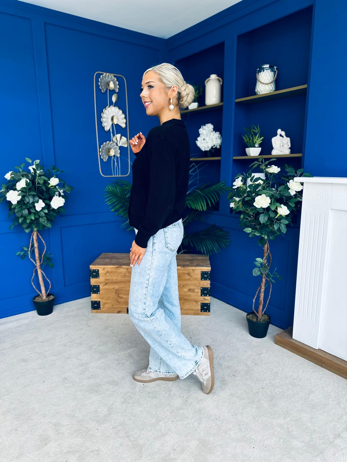 Savi Detailed Cardi Black