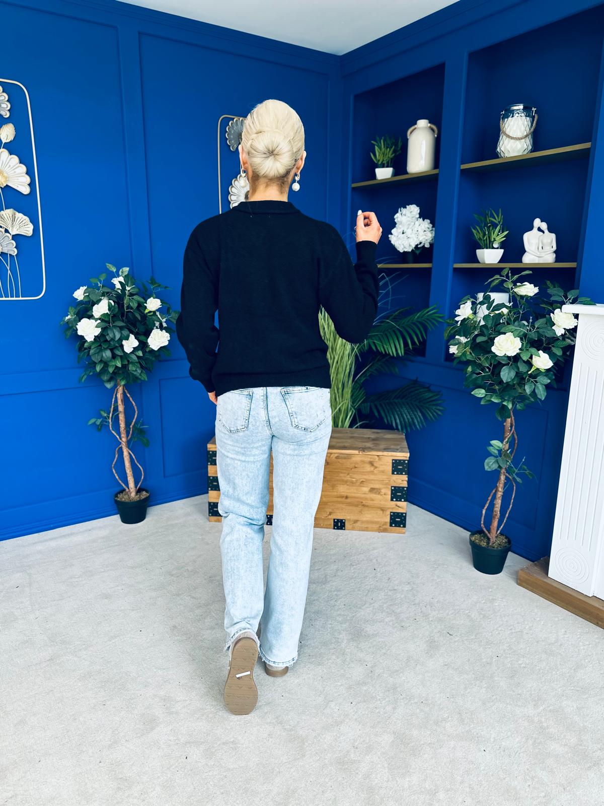 Savi Detailed Cardi Black