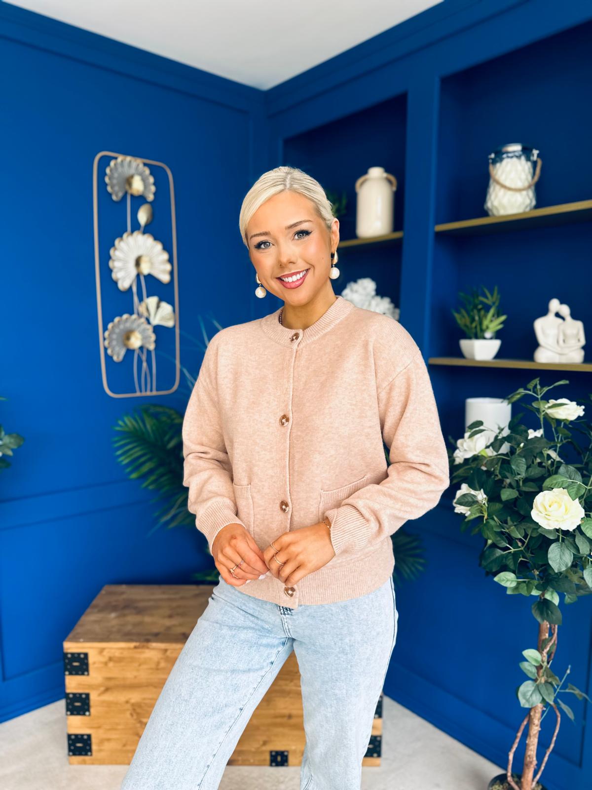 Savi Detailed Cardi Blush