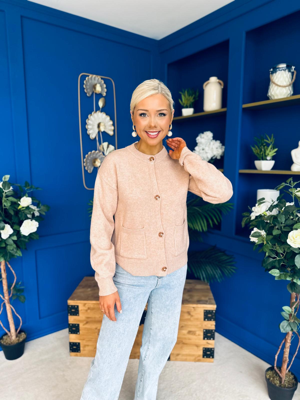 Savi Detailed Cardi Blush