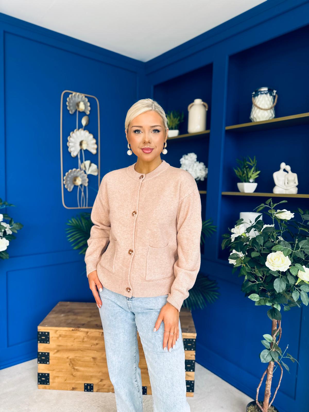 Savi Detailed Cardi Blush