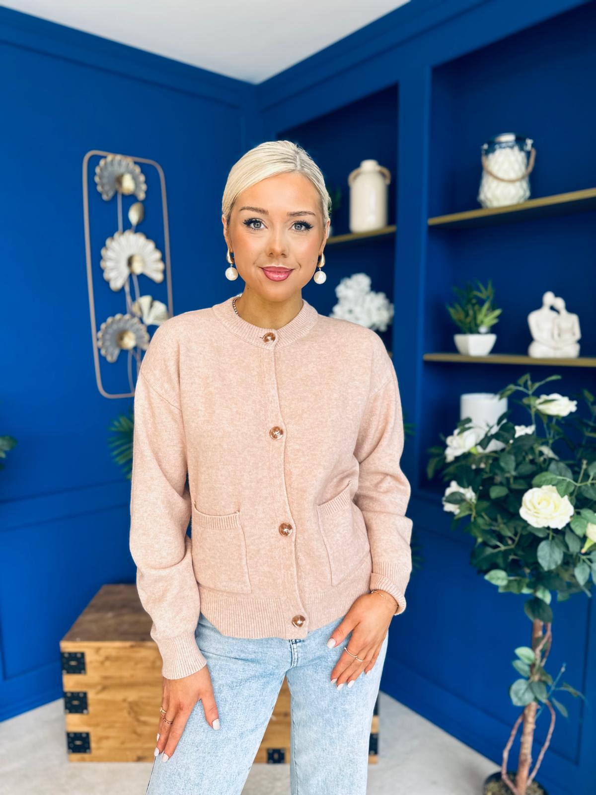 Savi Detailed Cardi Blush