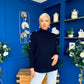Denise Button Detail Knit Jumper Black