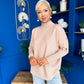Denise Button Detail Knit Jumper Blush
