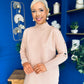 Denise Button Detail Knit Jumper Blush