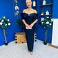 Camilla Embellished Occasion Dress Black