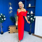 Camilla Embellished Occasion Dress Red