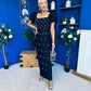 Eleanor Pearl Occasion Dress Black