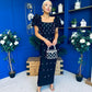 Eleanor Pearl Occasion Dress Black