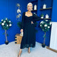 Eire Long Sleeve Midi Dress Black