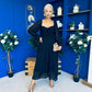 Eire Long Sleeve Midi Dress Black