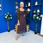 Eire Long Sleeve Midi Dress Coco